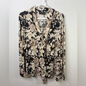 Lane Bryant 18/20 Long Sleeve Floral Blouse